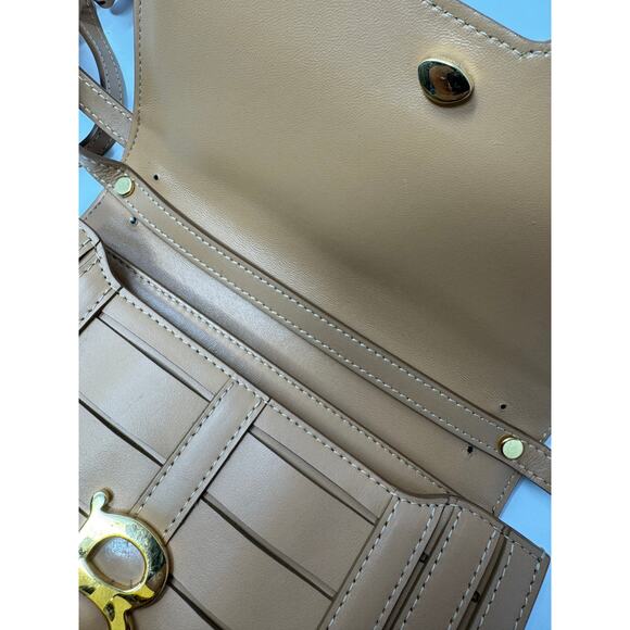 Burberry Small TB Bag Tan Leather Crossbody with Gold TB Logo — with Dust Bag - Picture 10 of 14